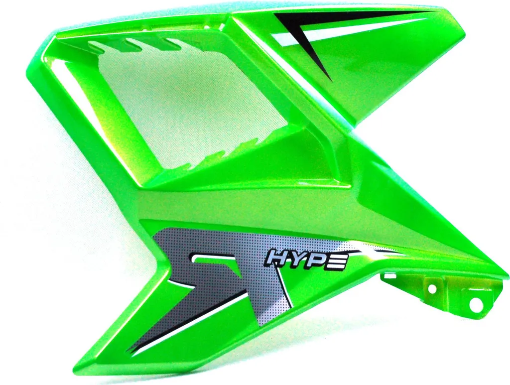 Carénage latéral de réservoir Hyper 125 vert - Cache gauche moto