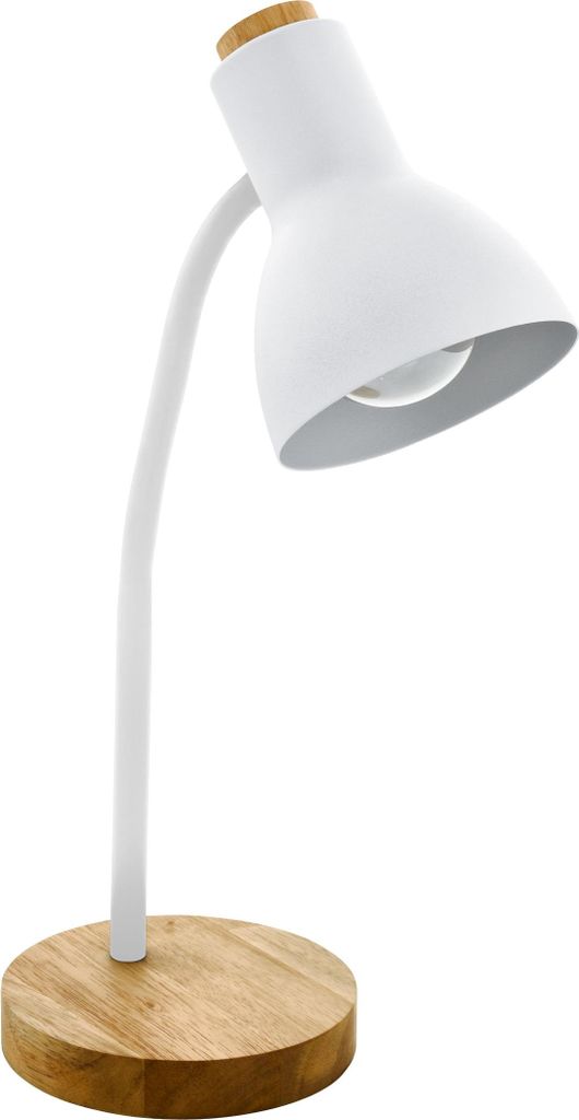 VERADAL Tischleuchte Tischbeleuchtung - Tischlampe - weiß, braun - 1X40W exkl. - IP20