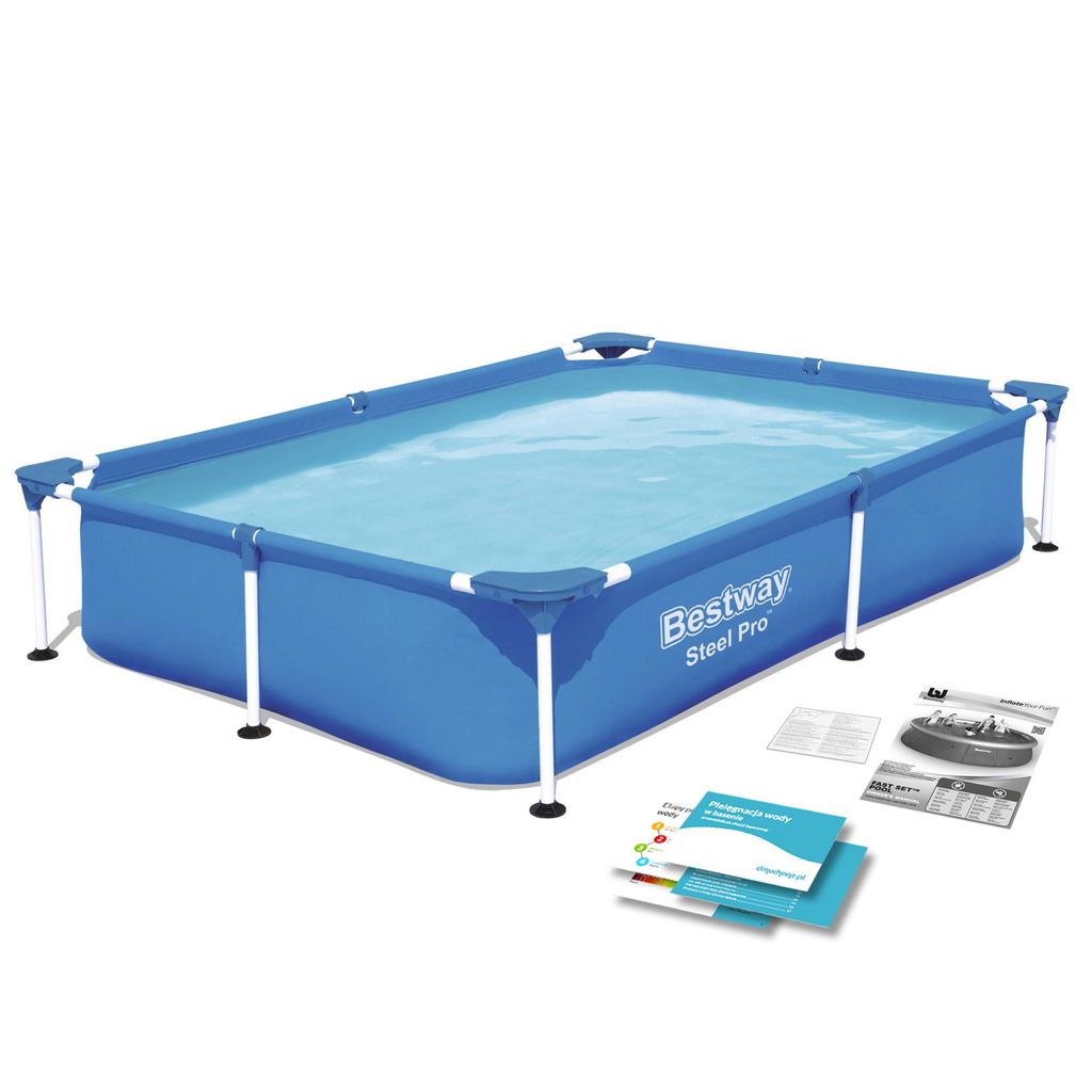 Basen ogrodowy stelażowy 221 x 150 x 43 cm Bestway 56401