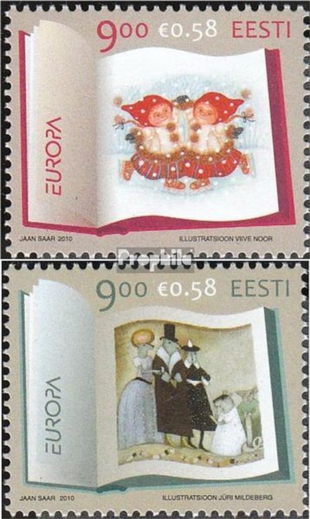 Briefmarken Estland 2010 Mi 664-665 (kompl.Ausg.) Produktbild 