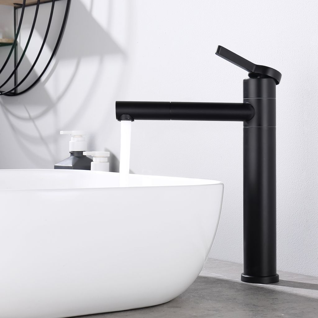 Homelody Wasserhahn Bad Schwarz,Waschtischarmatur Produktbild 9