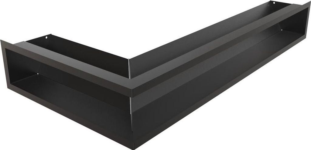 Griglia di ventilazione LUFT angolo destro 40x80x12 nero Immagine del prodotto 