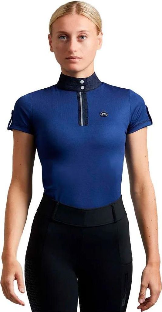 Premier Equine Amia Technical Damen T-shirt Mit Kurzen Ärmeln Blau 34 Damen Blau 34