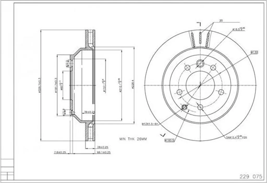 Disque de frein haute teneur en carbone HART 7L8615601G Audi et VW