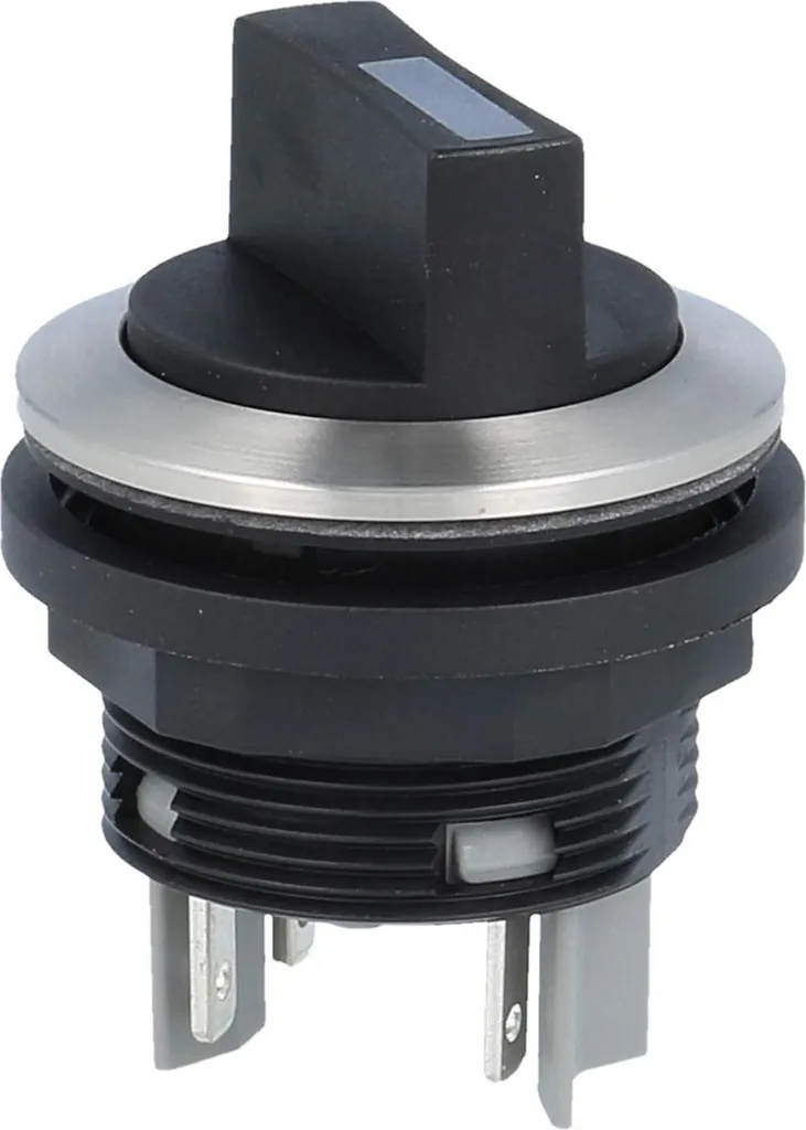 Sélecteur à touche 2S rond SHORTRON pour montage sur pupitre de commande