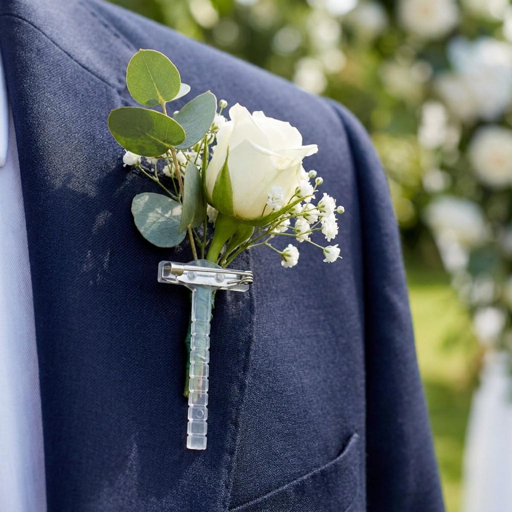50 Anstecknadeln Blumen Anstecker Hochzeit Corsage Clip