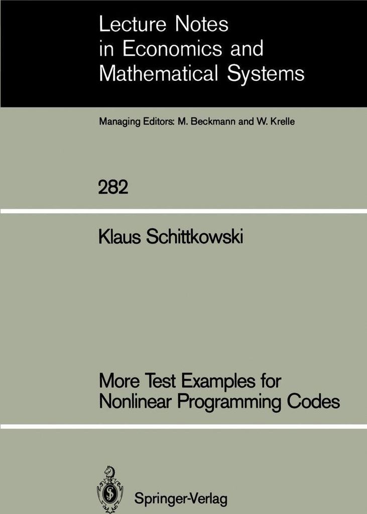 More Test Examples for Nonlinear Programming Codes