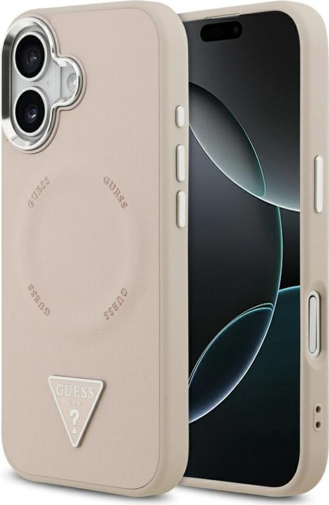 Guess - Hardcase Triangle Logo MagSafe (GUHMP17SPSDTSCMP) - iPhone 17 - Pink