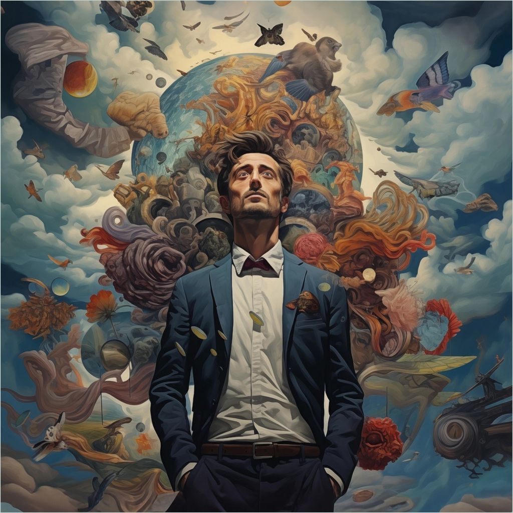 Wallario selbstklebende Möbelfolie/ Tischdecke für Innen und Außen, Größe: 70 x 70 cm - Gedankenuniversum