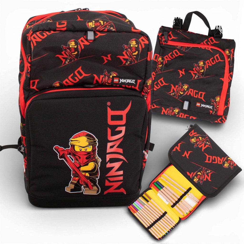 Lego Ninjago Schultasche 3-in-1-Set Ranzen Sporttasche Produktbild 