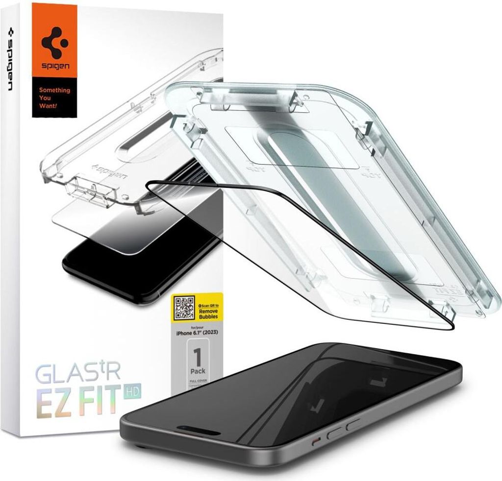Spigen Glas.tR EZ Fit Displayschutz fr iPhone 15 Produktbild 