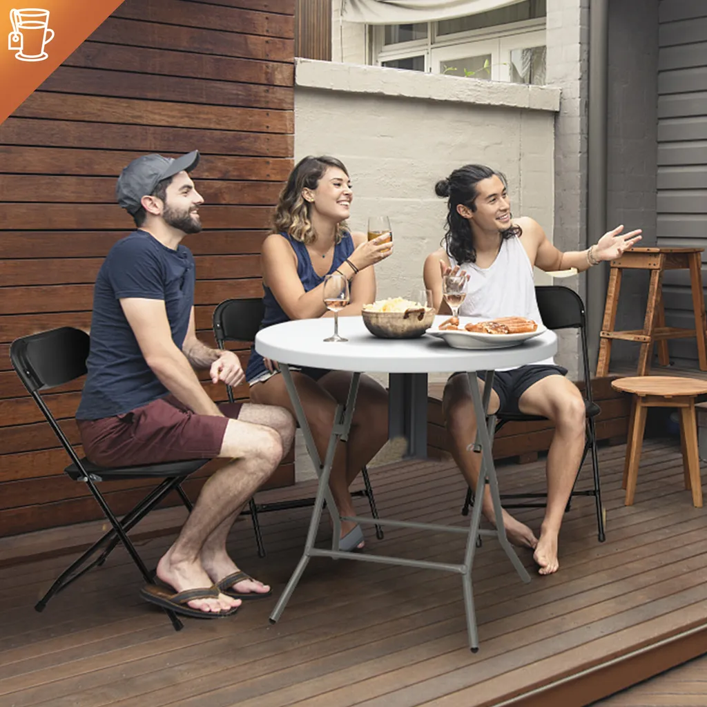 Solution Gain de Place : 10 Chaises Pliantes Noires pour Petits Espaces - 7