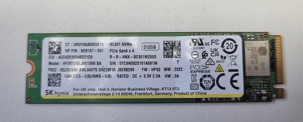 2 Barrettes RAM SO-DIMM DDR4 8Go SK Hynix PC3200 – Pour PC Portable Lenovo (16Go)