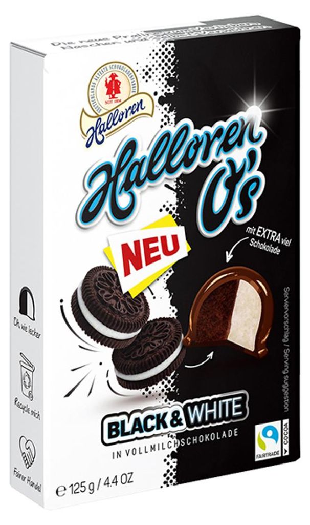 Halloren O's Black & White (125 g) Produktbild 