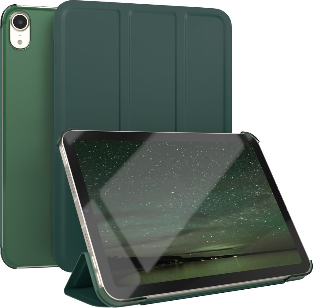 EAZY CASE Smartcase für Apple iPad Mini 6 (2021) Tabletcase Bookcover Smart Flipcase magnetisch Grün
