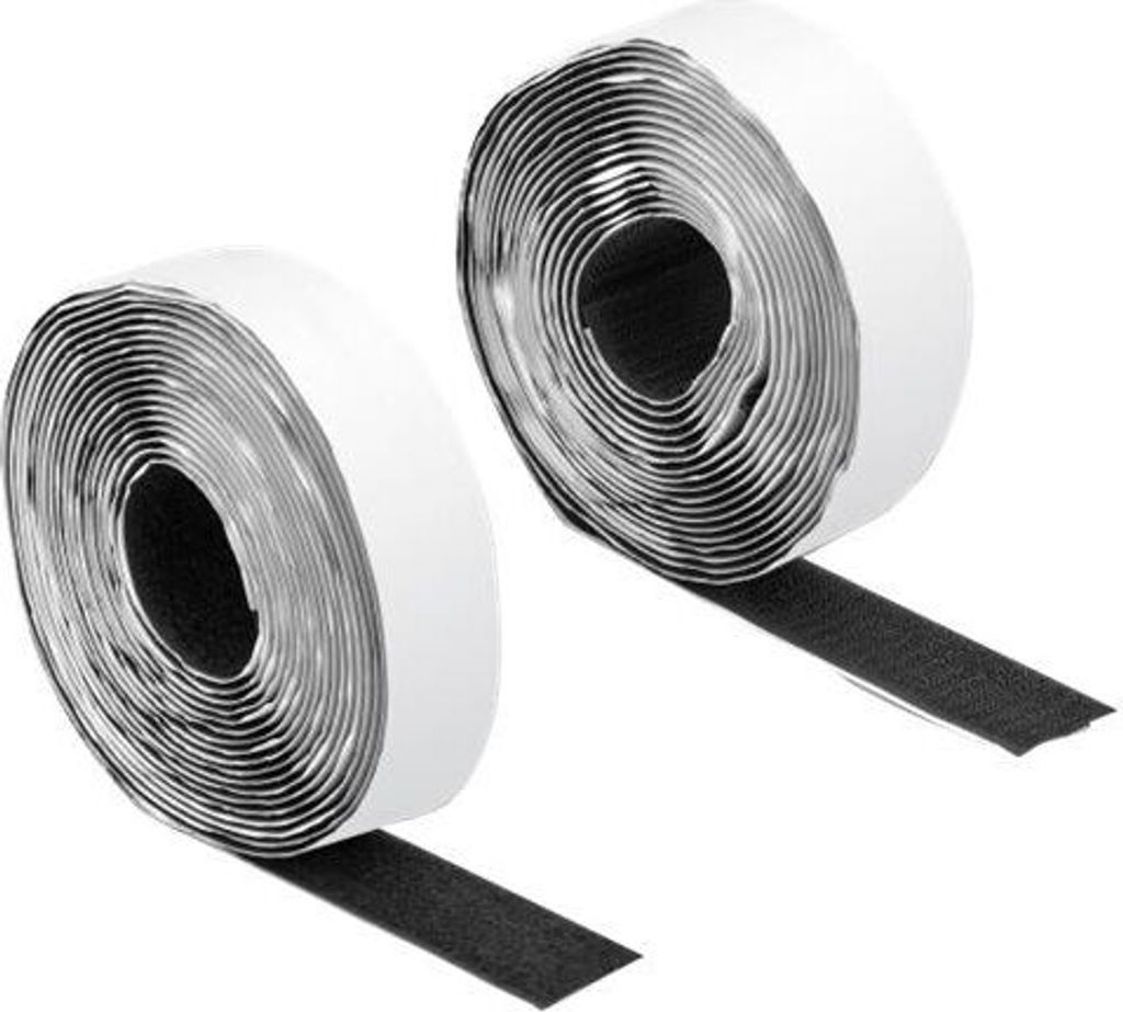 Delock Klettband selbstklebend mit Haft- und Flauschband L Produktbild 