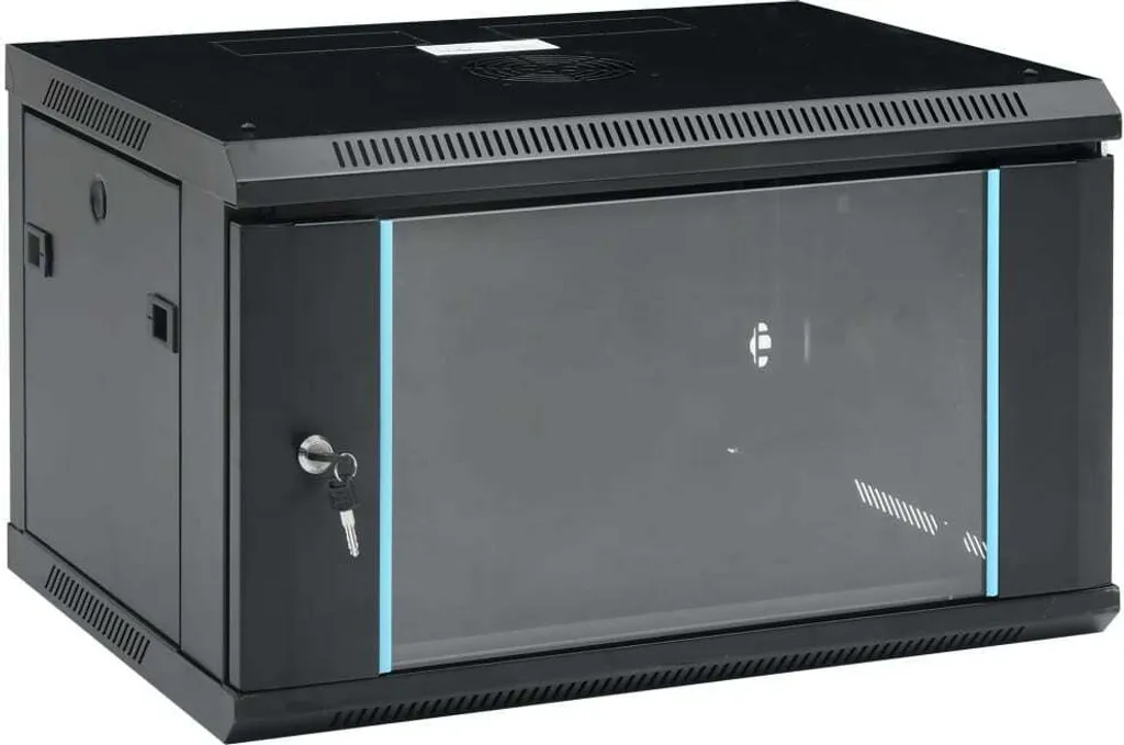 Coffret de communication 19" armoire informatique 6U montage mural