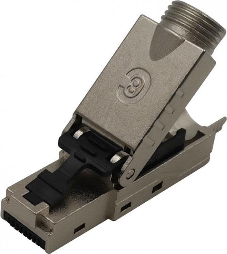 Techly IWP-8P8C-CAT81STY, RJ45, Beige, Männlich, Gerade, Produktbild 