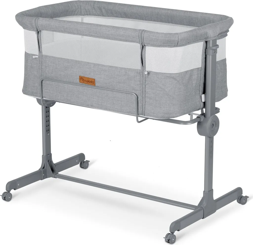 Lit d'appoint portable Nukido NK-243 gris idéal pour voyage et sieste
