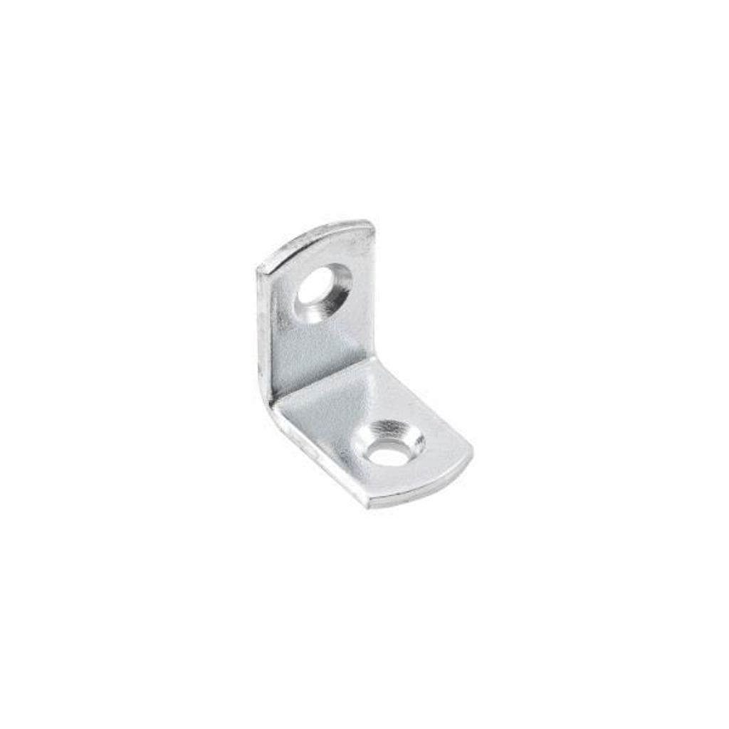 Hilber Winkel Winkelverbinder, L 20x20 mm, B 13 mm, 90 Grad, verzinkt, Verbindungswinkel für Holz, Möbel, und Metall, Befestigungswinkel
