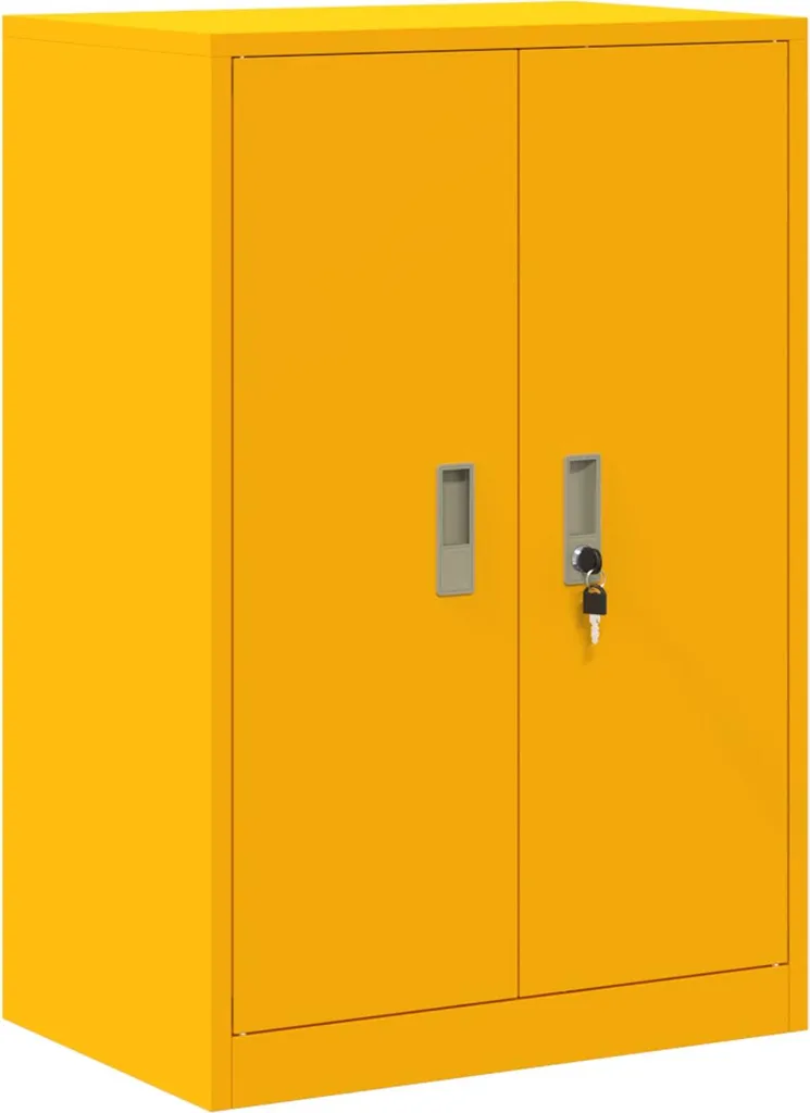 Armadietto Ufficio vidaXL Acciaio Giallo 60x40x90 cm | Organizer