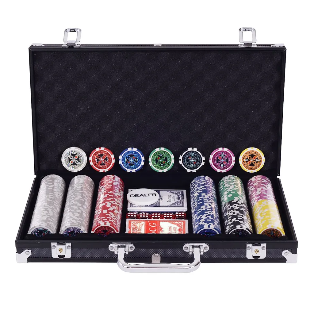 Mallette poker 300 jetons laser idéale pour soirées entre amis et casino