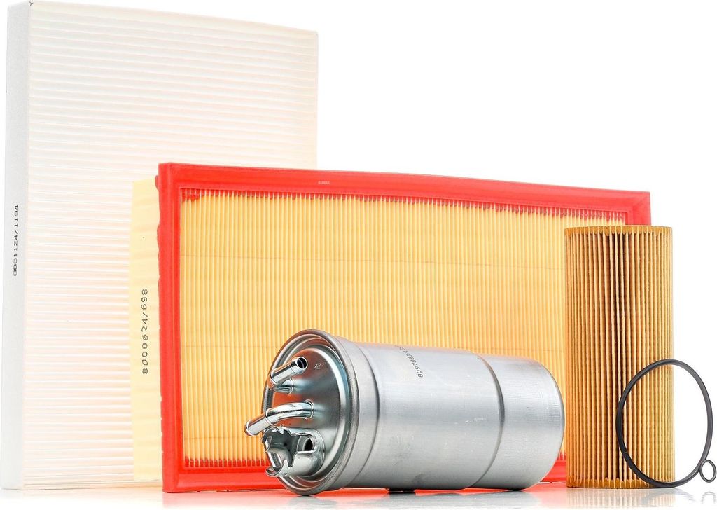 RIDEX Filterset Inspektionspaket Filtersatz für VW Golf IV Schrägheck (1J1) GOLF VI (5K1) TOURAN (1T1, 1T2) Golf IV Variant (1J5) Bora Limousine ...