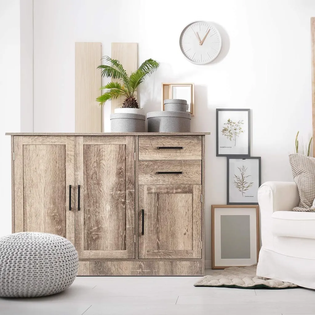 Console de salon boisée 110cm pour optimiser le rangement de la maison