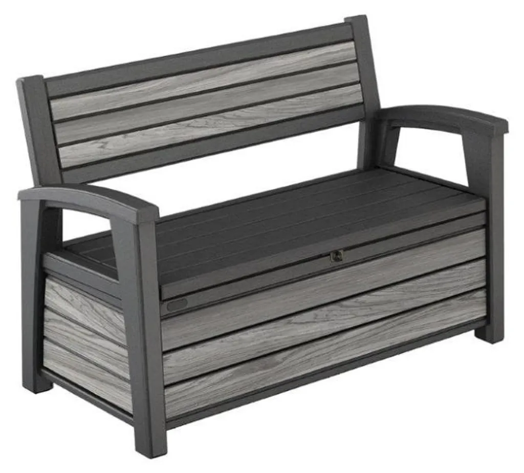 Banc de rangement jardin Keter Deco Bench 227L pour coussins et jeux