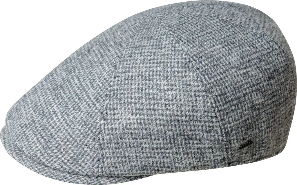 Casquette Bailey en laine mélangée motif pepita fin - Style Vintage