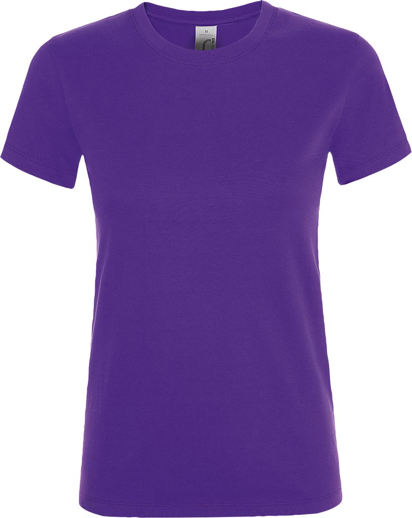 SOLS Damen Kurzarm-T-Shirt Regent PC2792 (S) (Dunkelviolett)