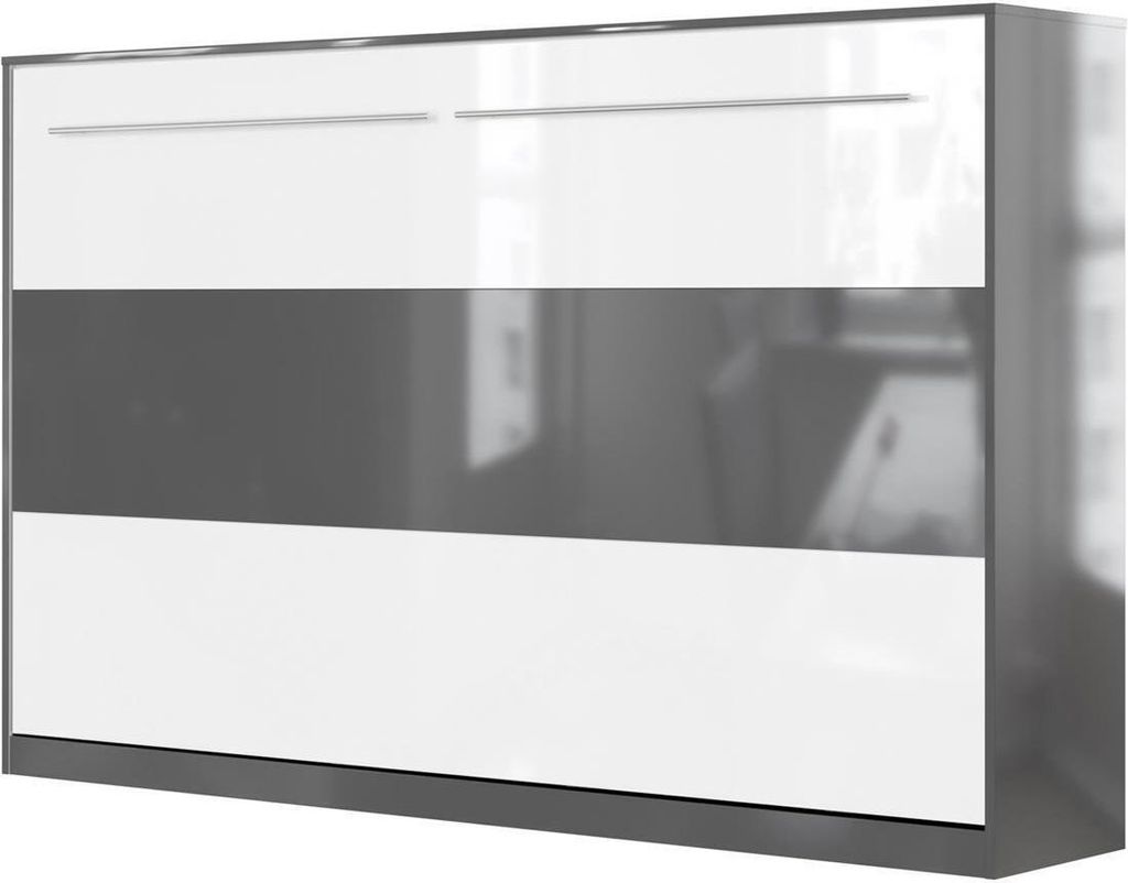 SMARTBett Standard Komfort Lattenrost 120x200 Horizontal Komfort Anthrazit Hochglanz/Weiss & Anthrazit Hochglanz