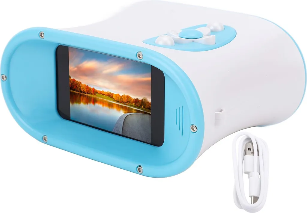 Jumelles Numériques Écran IPS 2,4 Pouces et Zoom 8x Full HD 1080P Bleu