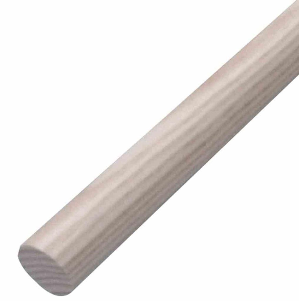 Besenstiel Holz 28 x 1400 mm ohne Konus, eine Seite Produktbild 