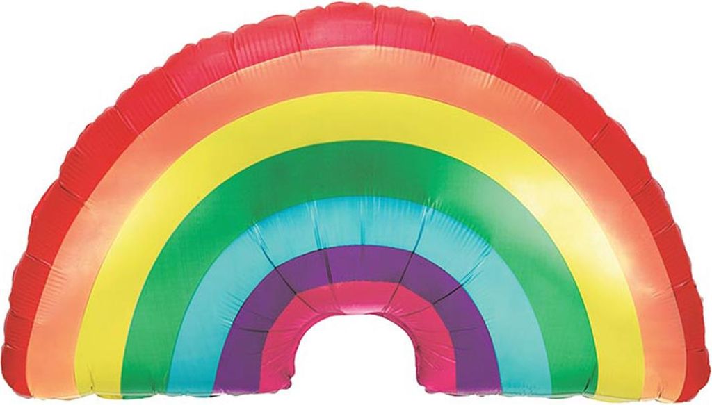 Shape Folienballon "Regenbogen" | 91 cm Produktbild 