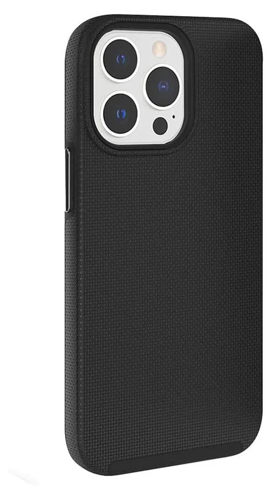 Eiger, Cover rigida per iPhone 14 Pro Max con 2 strati di protezione ultra-rinforzata contro le cadute da 4M, nero - 1