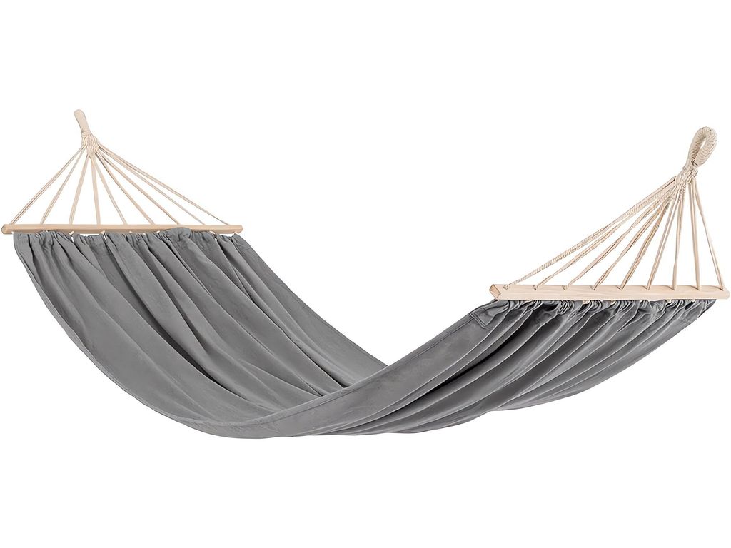 Verk 27122 Amaca Amaca in legno 220 x 150 cm grigio Immagine del prodotto 