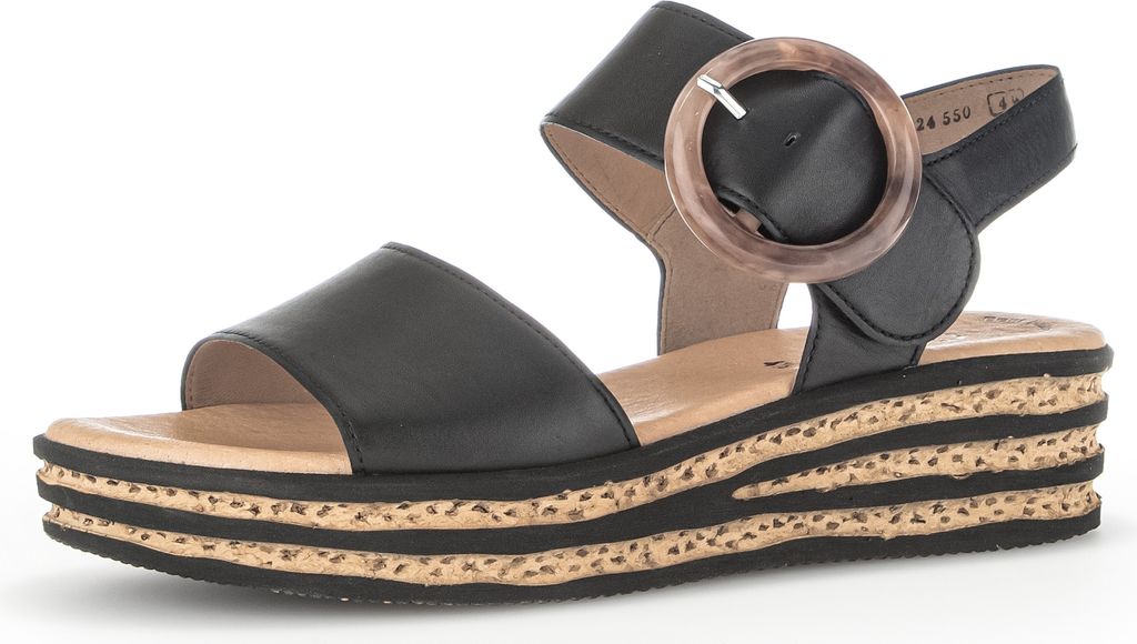 Gabor 64.550 sandali da donna - sandali con cinturino nero Immagine del prodotto 