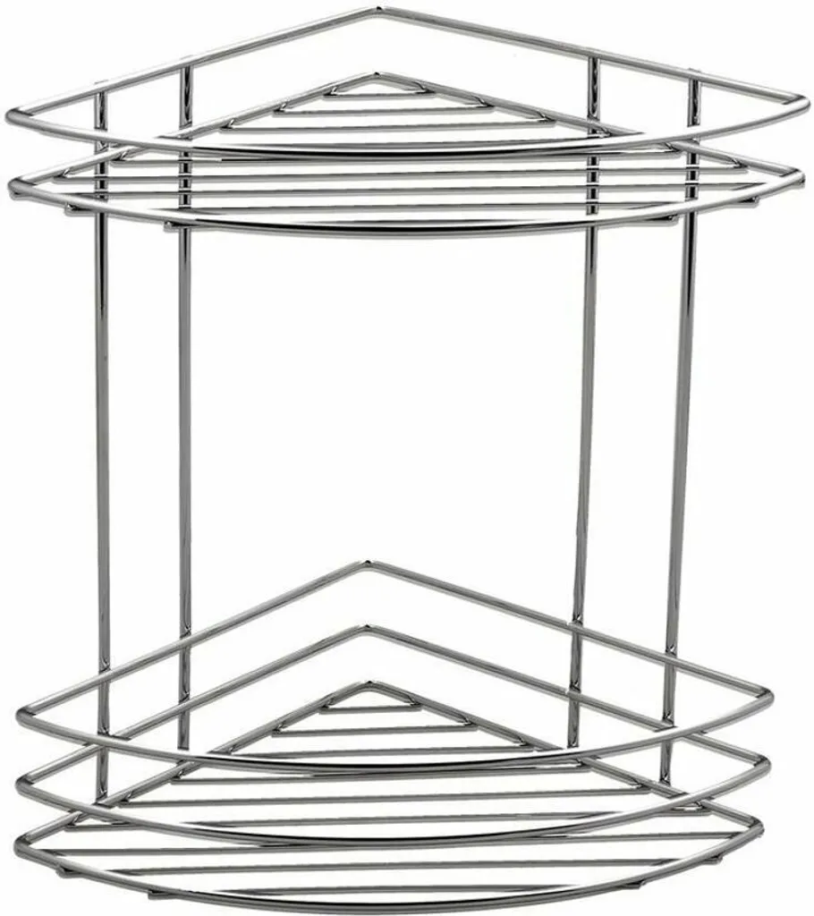 Aqualine Chrom Line - Mensola angolare doppia, cromo 37010