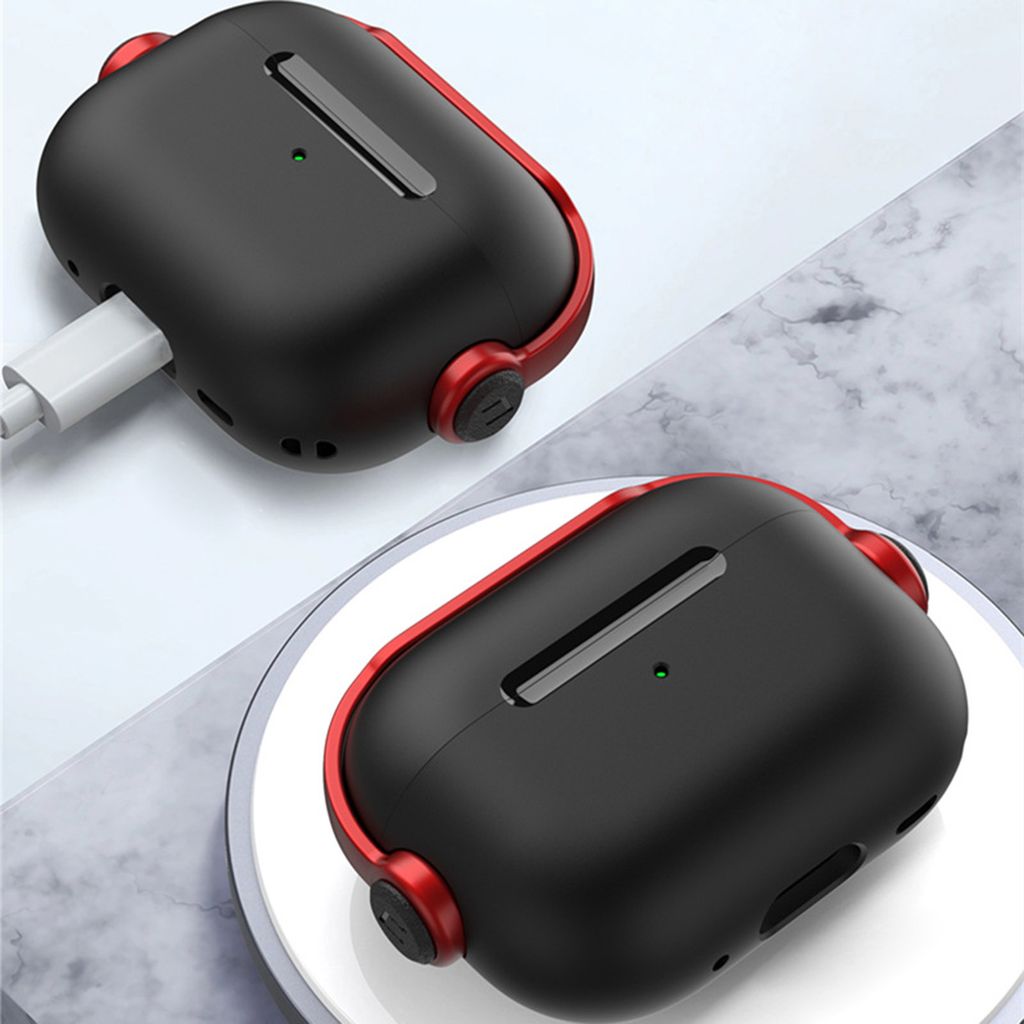 Kopfhörerabdeckung Stoßdicht anti-drop kratzfeste ölfestes staubdes Griff -rot schwarz-Größen: Für AirPods Pro2
