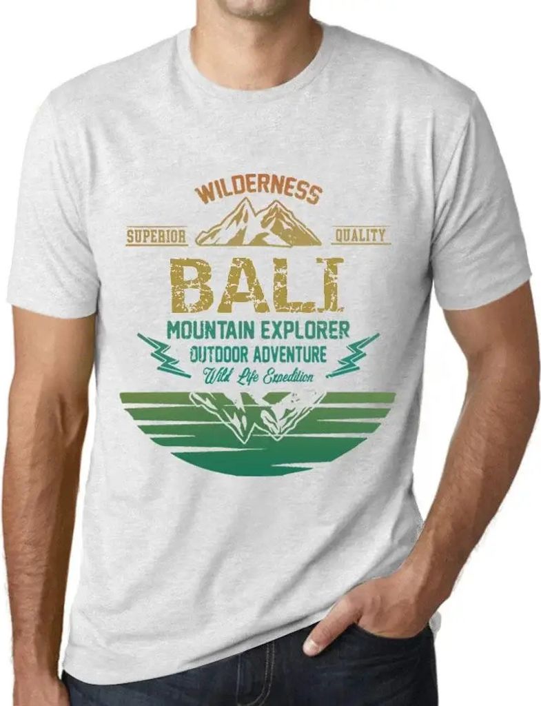 Herren Grafik T-Shirt Outdoor-Abenteuer Wildnis Bergforscher Bali – Outdoor Adventure, Wilderness, Mountain Explorer Bali – Öko-Verantwortlich...