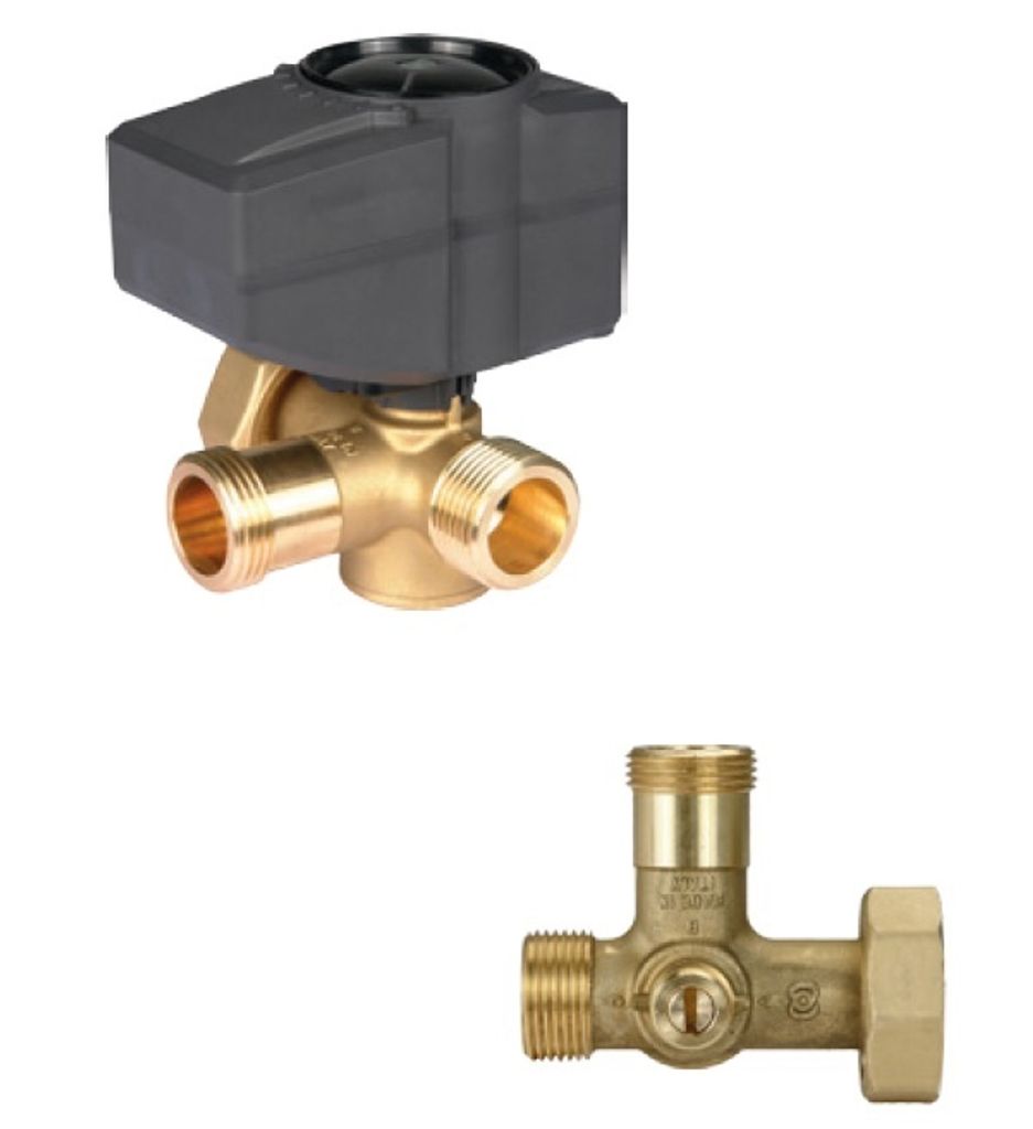 Mischer mit Mischermotor DN25 mit Pumpenverschraubung