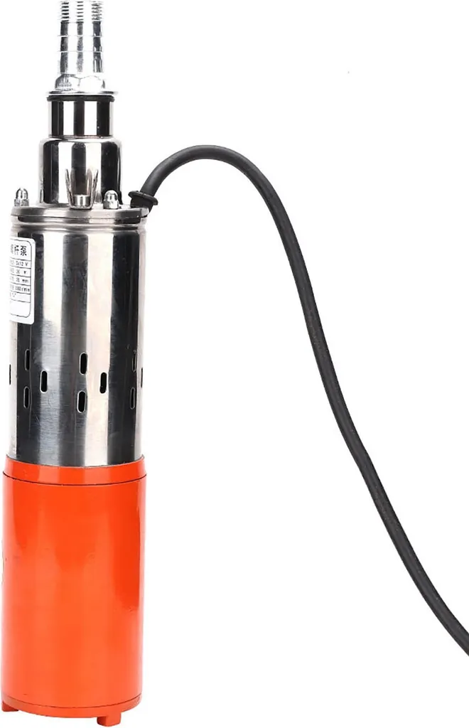 Pompe submersible 12V inox 30m de hauteur pour puits et forage 1"