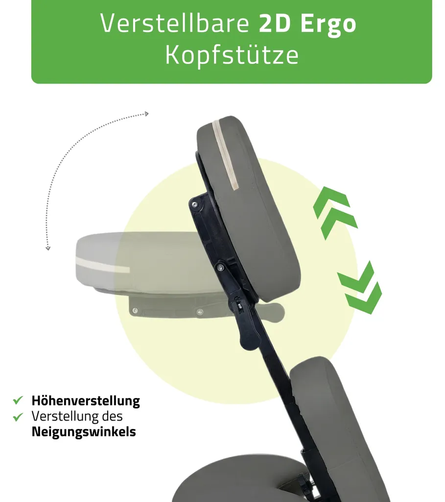 Fauteuil de massage HABYS Flexo gris pliable pour kinésithérapie mobile - 5