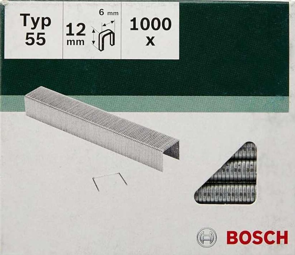 Bosch  Klammern Typ 55 - 6 x 1.08 x 12 mm 1000 Produktbild 