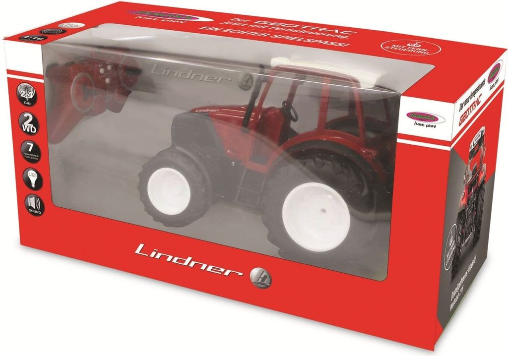 JAMARA Ferngesteuerter Traktor Lindner Geotrac 1:16 Rot Produktbild 