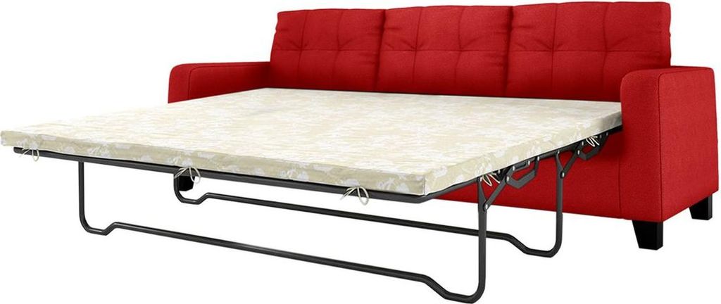 Dreisitzer-Sofa mit Schlaffunktion Gloss-Margo red
