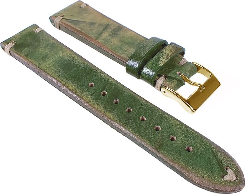 Vintage Ersatzband Rindsleder Moosgrün 26176G, Produktbild 