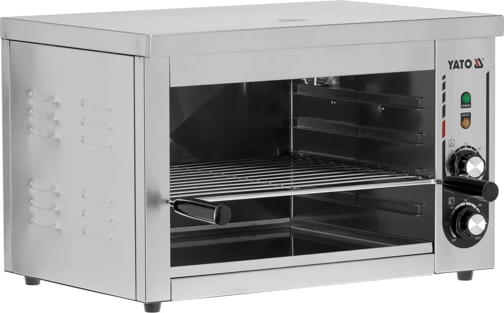 Four grill professionnel salamandre électrique 3000W en acier inox