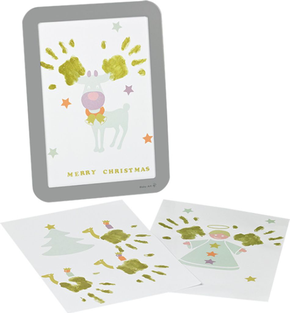 Baby Art Happy Frame, Bilderrahmen fr selbstgemalte Bilder zur Weihnachtszeit